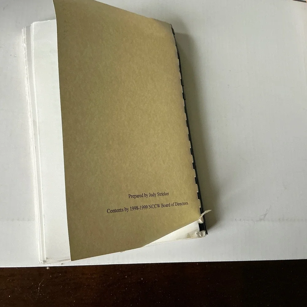 Vintage 1999 NCCW Board Cookbook National Council of Catholic Women Kansas City